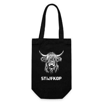 Stijfkop - Bétail écossais des Highlands - Hollande - Sac à bouteille - noir - Devant