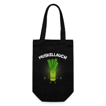 Haltérophile MUSCLE AIL Drôle - Sac à bouteille - noir - Devant