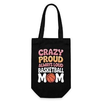 Basketball Spruch Mama Lustige Basketball Geschenk - Geschenkbeutel für Flaschen - Schwarz - Vorne