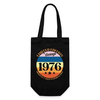 1976 Anniversaire Vintage Cadeau d'Anniversaire 76 - Sac à bouteille - noir - Devant