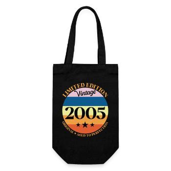 2005 Anniversaire Vintage Cadeau d'Anniversaire - Sac à bouteille - noir - Devant