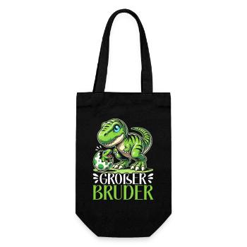 Big Brother Dinosaur Dino Sibling Motif - Gift Bag for Bottles - black - Front