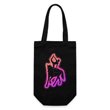 Vaulting Rider Horses Girls Kids Volti - Gift Bag for Bottles - black - Front