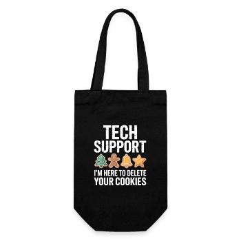 Tech Support Cookie Cleanup - Gift Bag for Bottles - black - Front