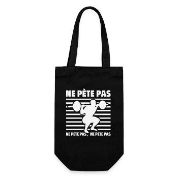 Nicht, nicht, Humor Bodybuilding-Kraft - Geschenkbeutel für Flaschen - Schwarz - Vorne