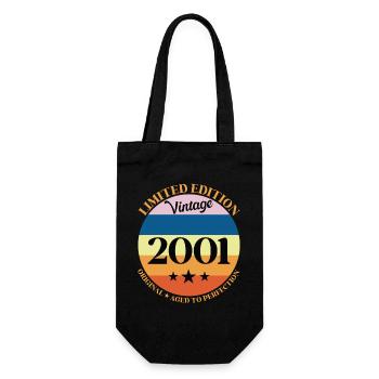 2001 Anniversaire Vintage Cadeau d'Anniversaire - Sac à bouteille - noir - Devant