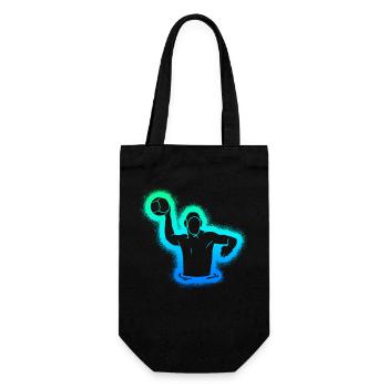 Water Polo Kids Boys Men Water Polo Players - Gift Bag for Bottles - black - Front