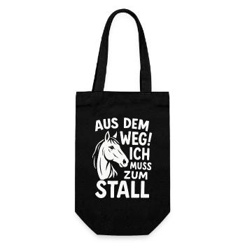 Out of the Way I Have to Ride to the Stable Rider - Gift Bag for Bottles - black - Front