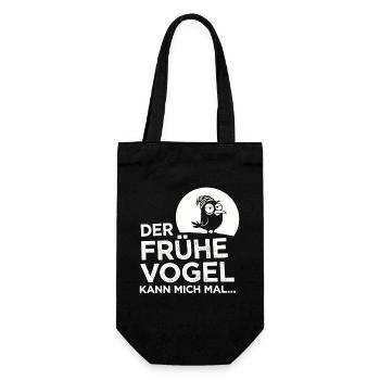 Le lève-tôt me fait ! - Sac à bouteille - noir - Devant