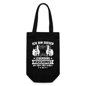 Machinist Legend - Gift Bag for Bottles - black - Front