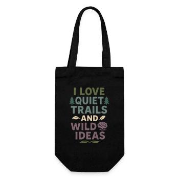 Neurodivergent introvert - Gift Bag for Bottles - black - Front