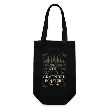 Introverti neurodivergent - Sac à bouteille - noir - Devant