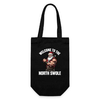 Bienvenue à l’entraînement de Noël drôle de North Swole - Sac à bouteille - noir - Devant