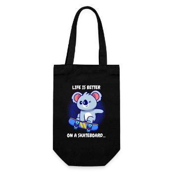 La vie de skateboard Koala est meilleure - Sac à bouteille - noir - Devant