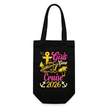 Voyage de vacances 2026 Girls Partis en Croisière - Sac à bouteille - noir - Devant