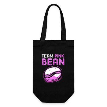 Gender Reveal Team Girl - Geschenkbeutel für Flaschen - Schwarz - Vorne