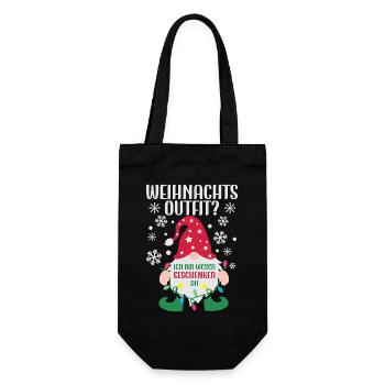 Tenue de Noël Cookie Baking Noël - Sac à bouteille - noir - Devant