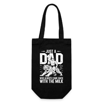 Milk Dad Tiger Hero - Gift Bag for Bottles - black - Front