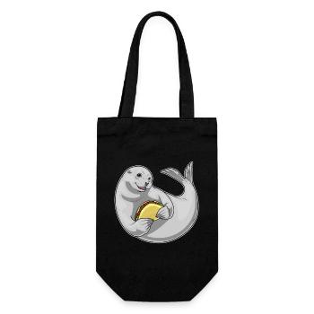 Seal Taco - Gift Bag for Bottles - black - Front