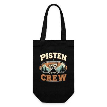 Slopes Party Crew Ski Mountains - Gift Bag for Bottles - black - Front