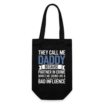 Daddy Partner in Crime Tee - Gift Bag for Bottles - black - Front