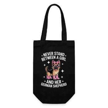 German Shepherd Sayings German Shepherd Gift - Gift Bag for Bottles - black - Front