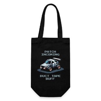Patch: Duct Tape | RC Cars Humor - Gift Bag for Bottles - black - Front