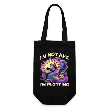 Funny Gaming Gamer Cat - Gift Bag for Bottles - black - Front