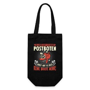 Postman BETTER BE NET TO YOUR POSTMAN - Gift Bag for Bottles - black - Front