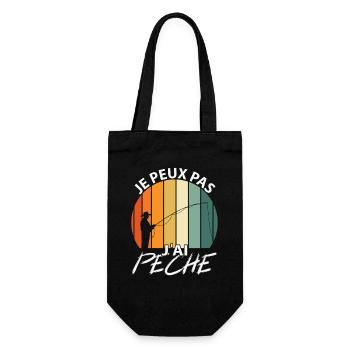 Je peux pas J'ai Pêche  - Sac à bouteille - noir - Devant