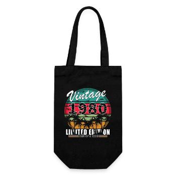 Vintage 1980's Limited Edition - Gift Bag for Bottles - black - Front