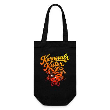 Carnival Cat Carnival Costume - Gift Bag for Bottles - black - Front