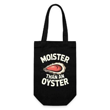 Moister Than An Oyster Tea - Gift Bag for Bottles - black - Front