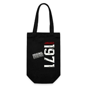 55e anniversaire Original janvier Né en 1971 - Sac à bouteille - noir - Devant