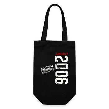 20th Birthday Original January Volume 2006 - Gift Bag for Bottles - black - Front