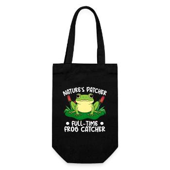 Frog Catcher Nature´s Patcher Full-Time Catcher - Geschenkbeutel für Flaschen - Schwarz - Vorne