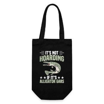 Alligatorruten-und-Rollen-Kombi-Alligatorgar-Angeln - Geschenkbeutel für Flaschen - Schwarz - Vorne