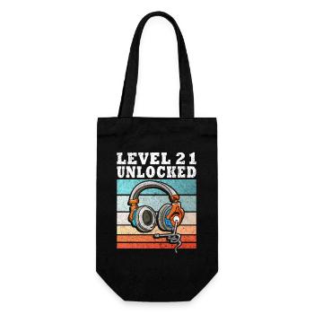 Level 21 Unlocked Headphones - Gift Bag for Bottles - black - Front
