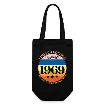 1969 Anniversaire Vintage Cadeau d'Anniversaire 69 - Sac à bouteille - noir - Devant