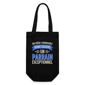 Un frère formidable un parrain exceptionnel - Sac à bouteille - noir - Devant
