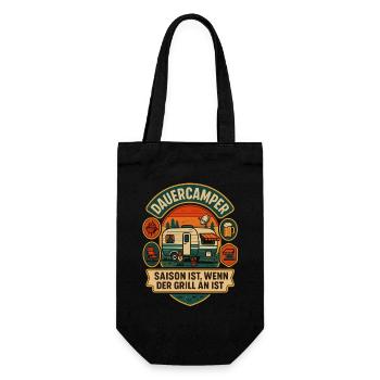 Barbecue de camping de longue durée : idée cadeau - Sac à bouteille - noir - Devant