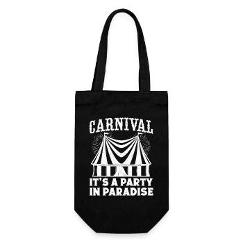 Circus Graphic Carnival Party In Paradise Gifts - Gift Bag for Bottles - black - Front