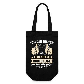 Radiologe Sprüche - Geschenkbeutel für Flaschen - Schwarz - Vorne