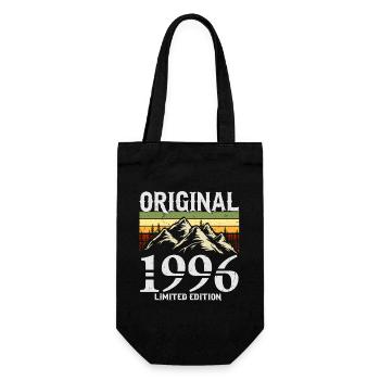Cadeau rétro vintage d’anniversaire 1996 - Sac à bouteille - noir - Devant