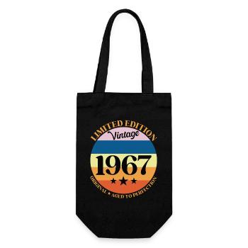 1967 Anniversaire Vintage Cadeau d'Anniversaire 67 - Sac à bouteille - noir - Devant