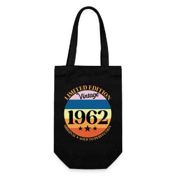 1962 Anniversaire Vintage Cadeau d'Anniversaire 62 - Sac à bouteille - noir - Devant