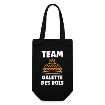 Humour galette des rois - Sac à bouteille - noir - Devant