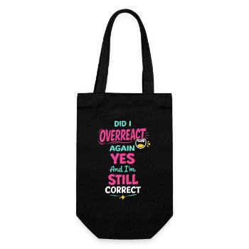 Anime-fangirl Schreit Anime-reaktion - Geschenkbeutel für Flaschen - Schwarz - Vorne