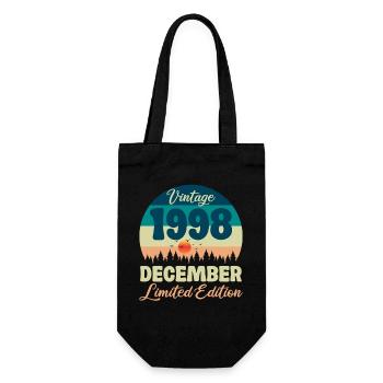 Anniversaire Décembre 1998 Cadeau D'anniversaire  - Sac à bouteille - noir - Devant