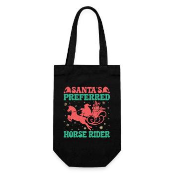 Hobby Horse Rider Preferred English Riding - Geschenkbeutel für Flaschen - Schwarz - Vorne